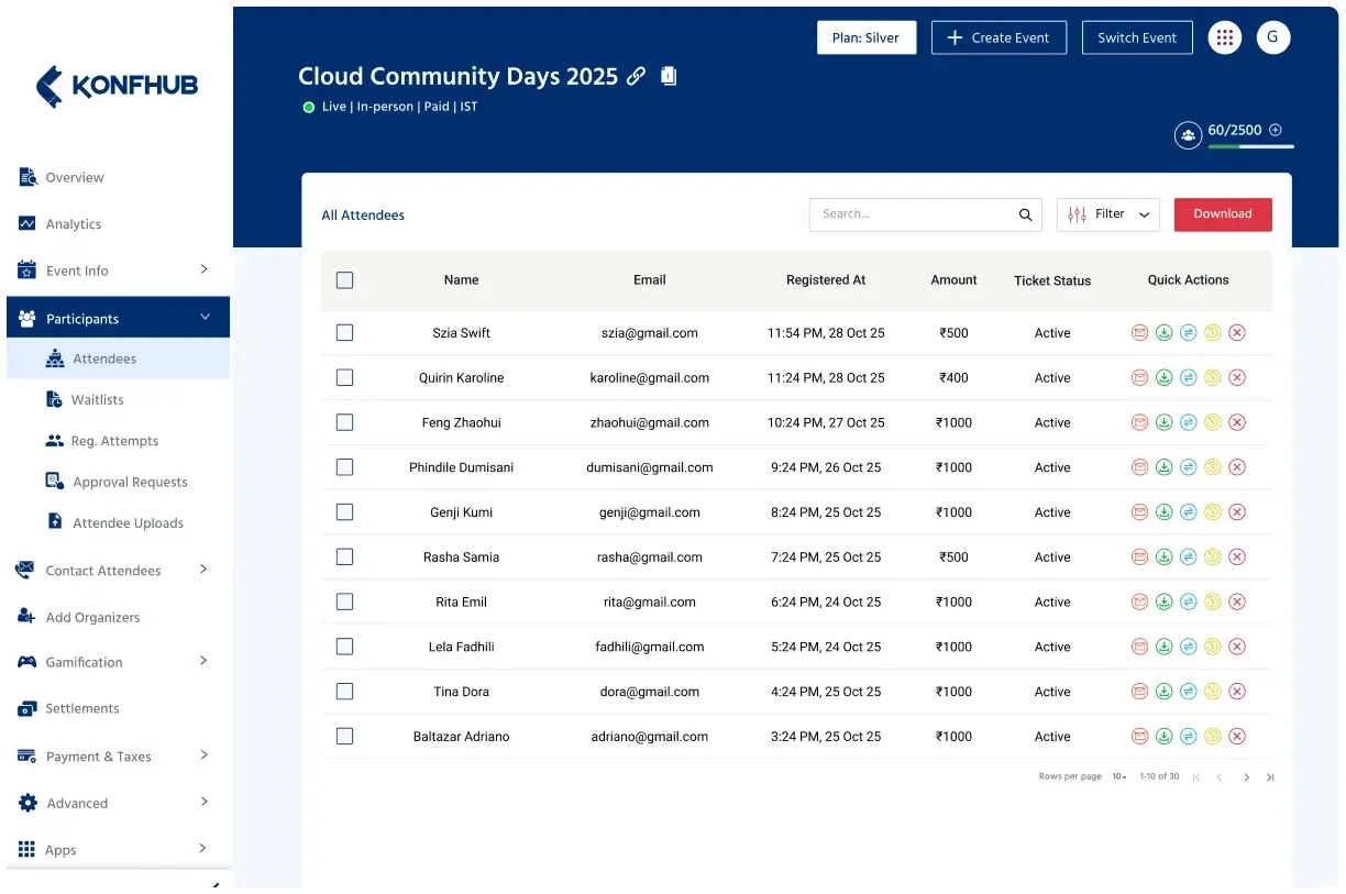 Attendee Management Made Easy