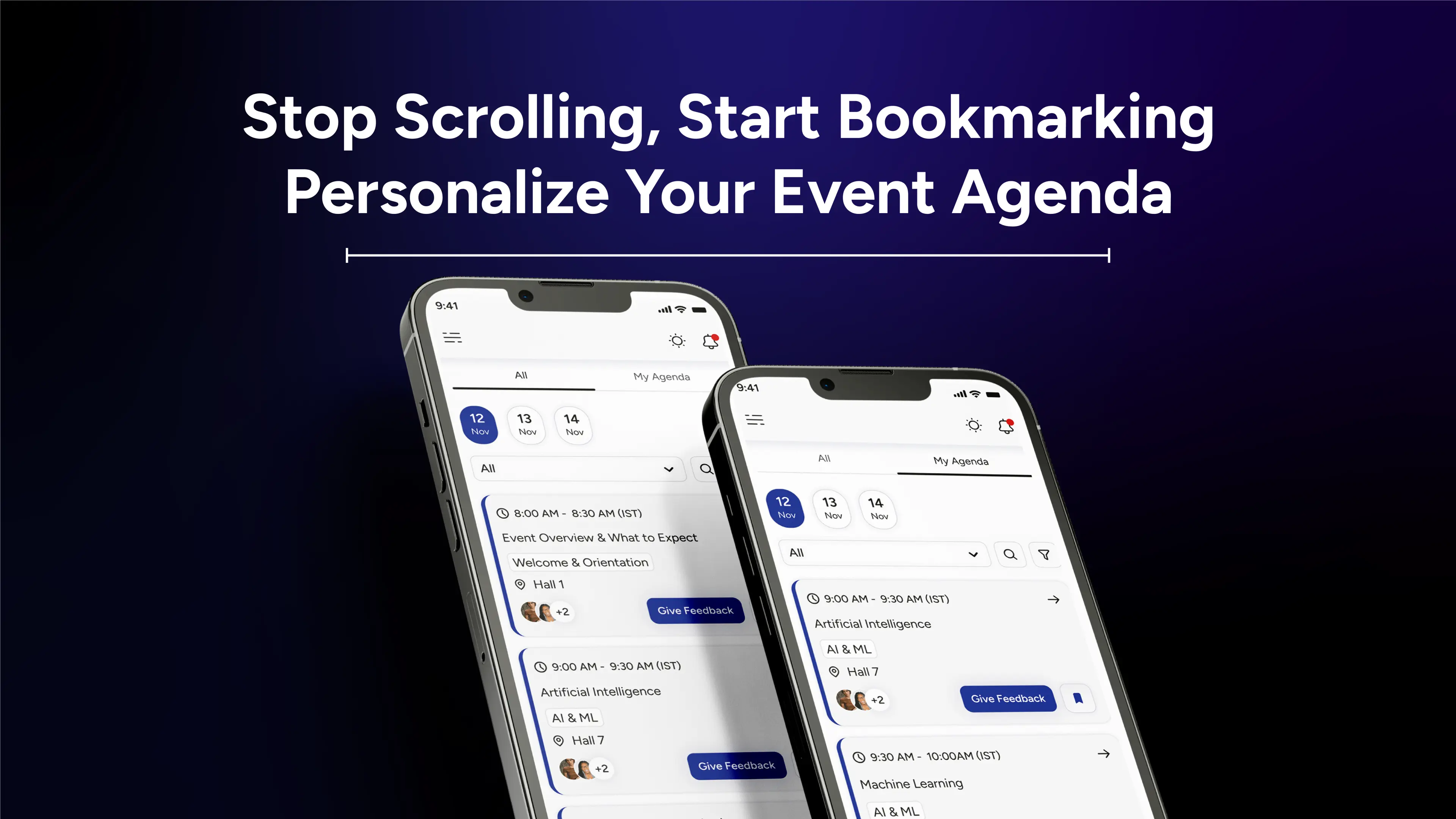 Stop Scrolling, Start Bookmarking: Personalize Your Event Agenda