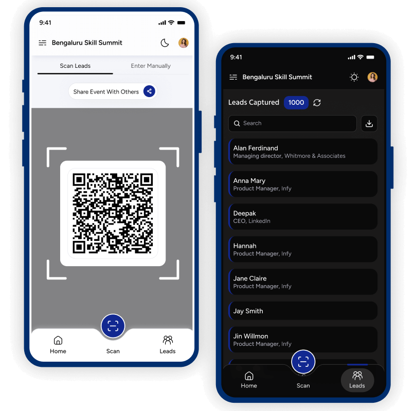 Check-in App Screenshots