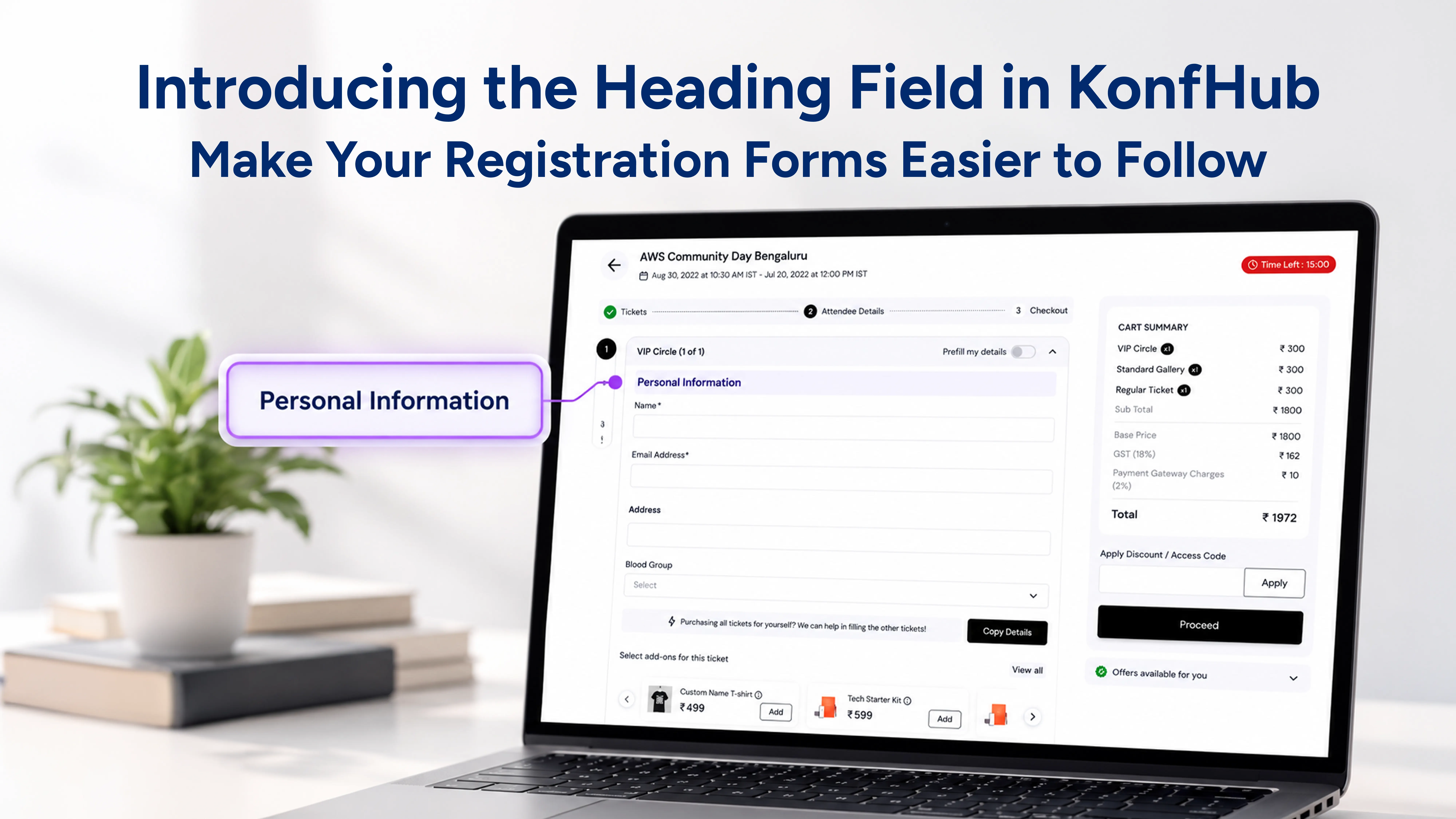 Introducing the Heading Field in KonfHub: Make Your Registration Forms Easier to Follow